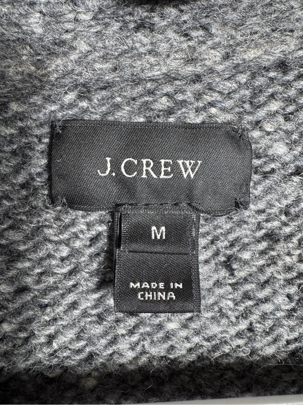 J.Crew Shawl Collar Wool Blend Cardigan Sweater, Size Medium